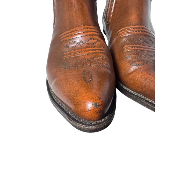 El General Botines Brown Western Cowboy Ankle Boots Men's US 9  Mexico 27 - Picture 4 of 16